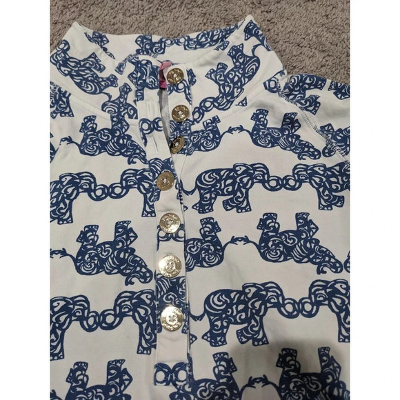 Lilly Pulitzer Captain Popover Pack Your Trunk Size Extra Small Elephants - Picture 3 of 10